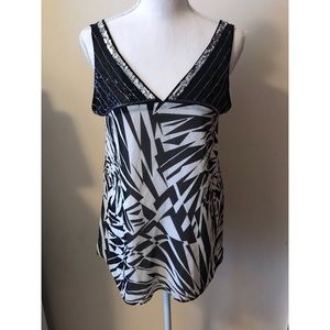 3/$15 Black and white tank top